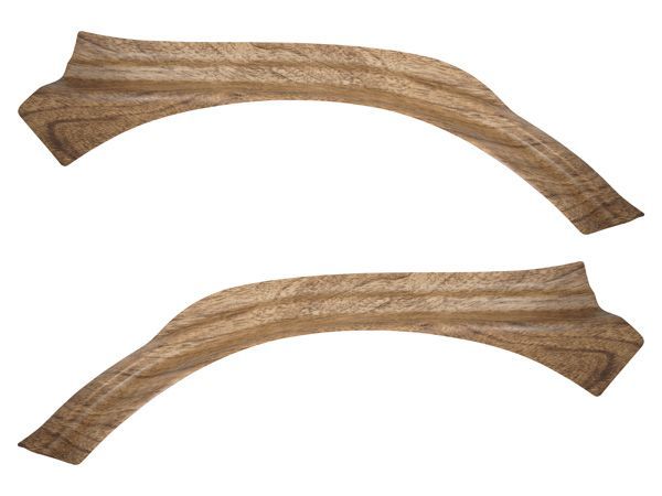 ハイエース 200系 1型 2型 3型 4型 5型 6型 7型 ナチュラルウッド調 フロント スカッフプレート 左右セット ステップカバー フェンダーカバー