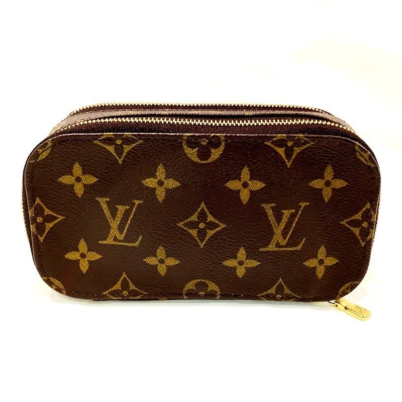 N【中古】【LOUIS VUITTON】ルイヴィトン トゥルースブラッシュPM M47510 VI0072 モノグラム ブラウン系 メイクポーチ  小物収納 ブラシホルダー 普段使い コンパクト 本体のみ 送料無料 質屋かんてい局那須塩原店 ☆3101331-29n 回りくどい