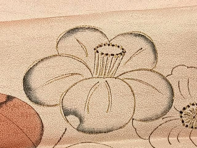 平和屋1 訪問着 駒刺繍 短冊枝花文 金彩 三越扱い 逸品 CAAH4047id(