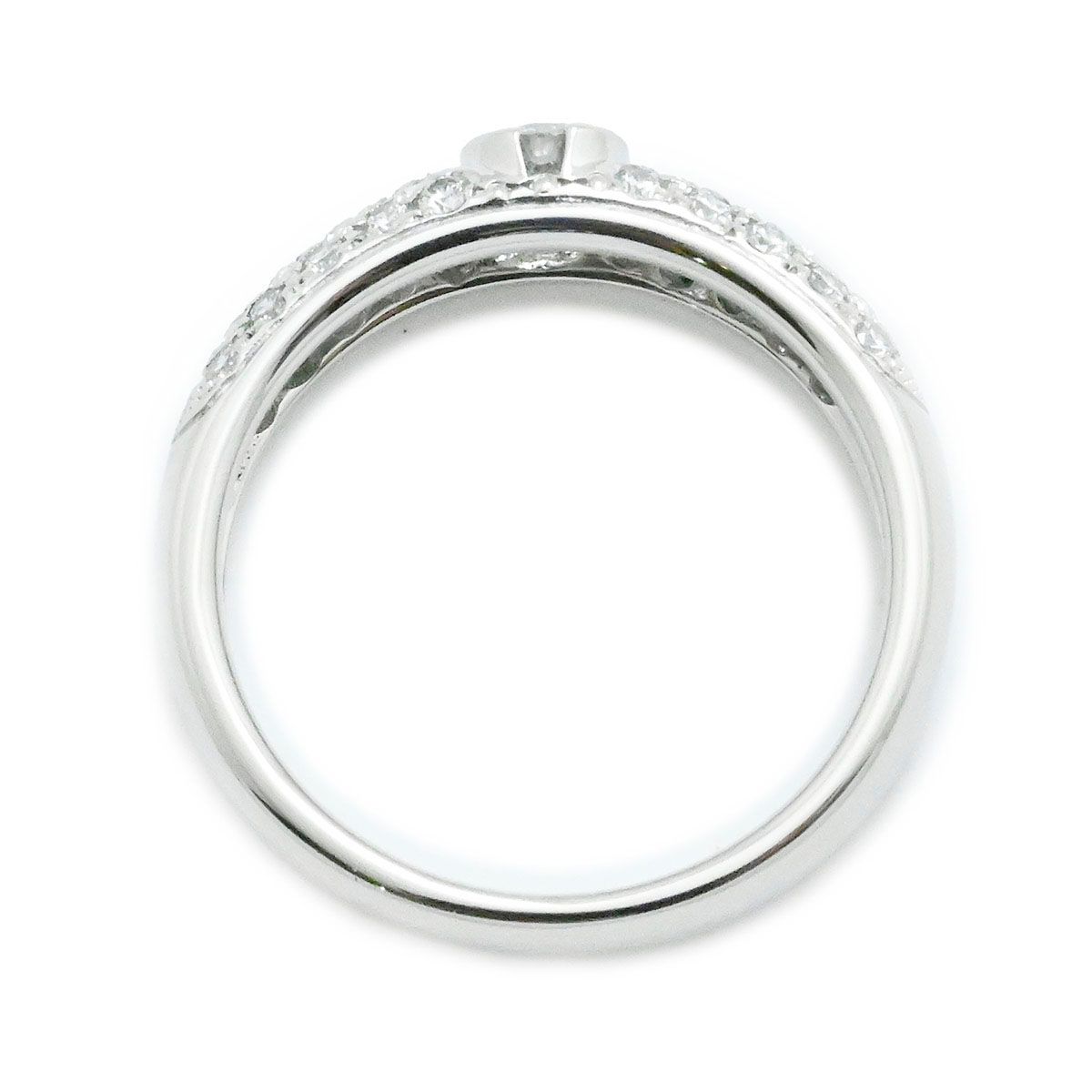 ミキモト MIKIMOTO Pt950 プラチナ ダイヤ0.40ct リング 10号 