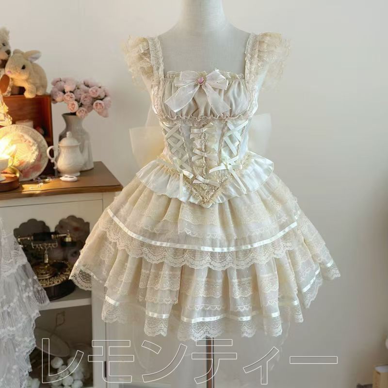 ロリータ 韓嬢 少女恋心 ワンピース コスプレ ドレス lolita