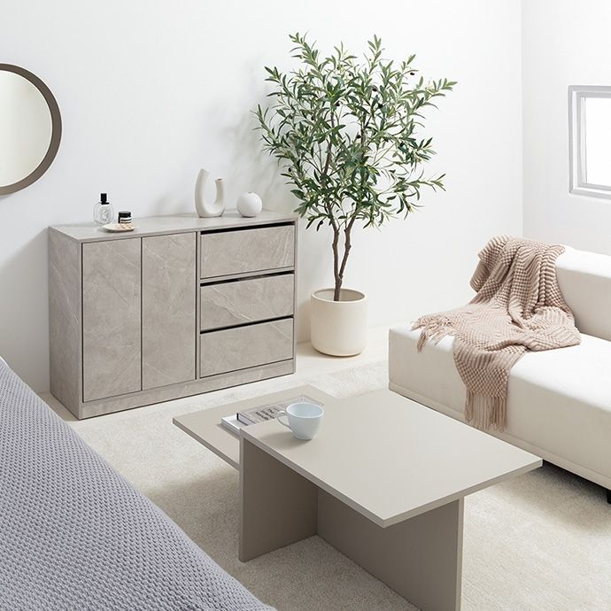 幅100cm キャスター付きキャビネット