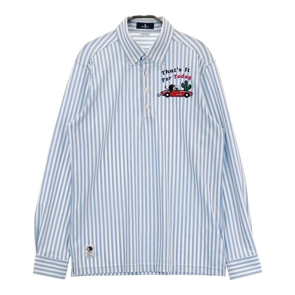 サイズ：M MUNSING WEAR マンシングウェア 長袖ポロシャツ