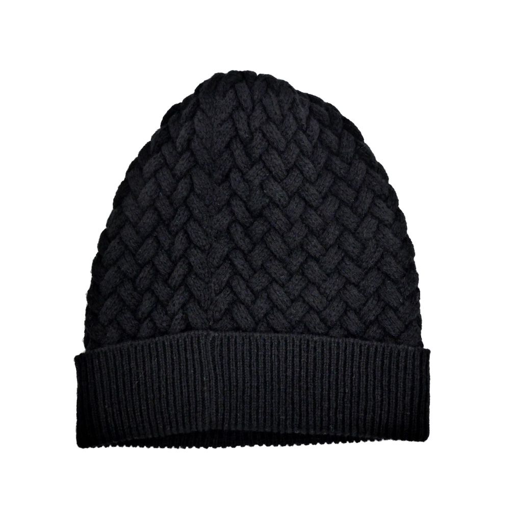 名東】シャネル ニット帽 ロゴ ブラック 黒 ココマーク カシミヤ