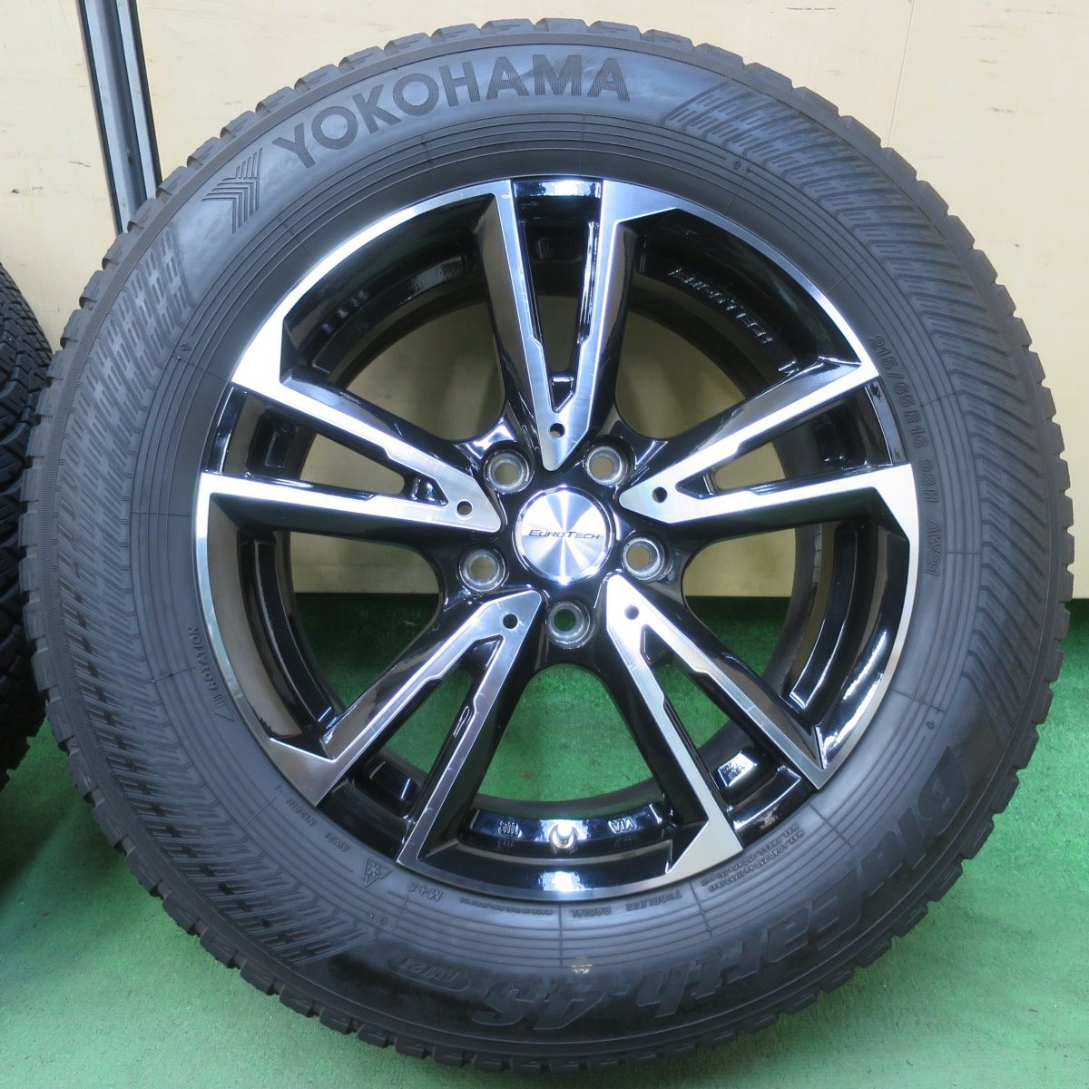 バリ溝 9.5分 プジョー 等 EUROTECH GAYA SOLI 215 65R16 ヨコハマ BluEarth-4S AW21 ユーロテック ガヤ ソリ 16インチ PCD108 5H 5092610イノ FFCRYSTALESIA_COM