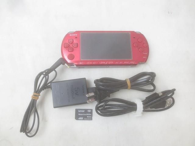 ほぼ未使用品 PSP 3000 本体 ラディアントレッド 赤 動作良好品 すぐに ほぼ未使用品 PSP 3000 本体 ラディアントレッド 赤 動作良好品