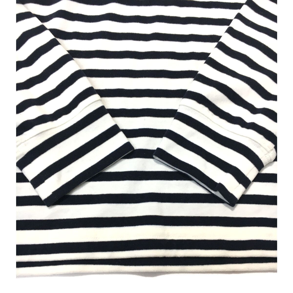 新品 パーリーゲイツ ボーダー柄 長袖ベア天竺ハイネックカットソー(5