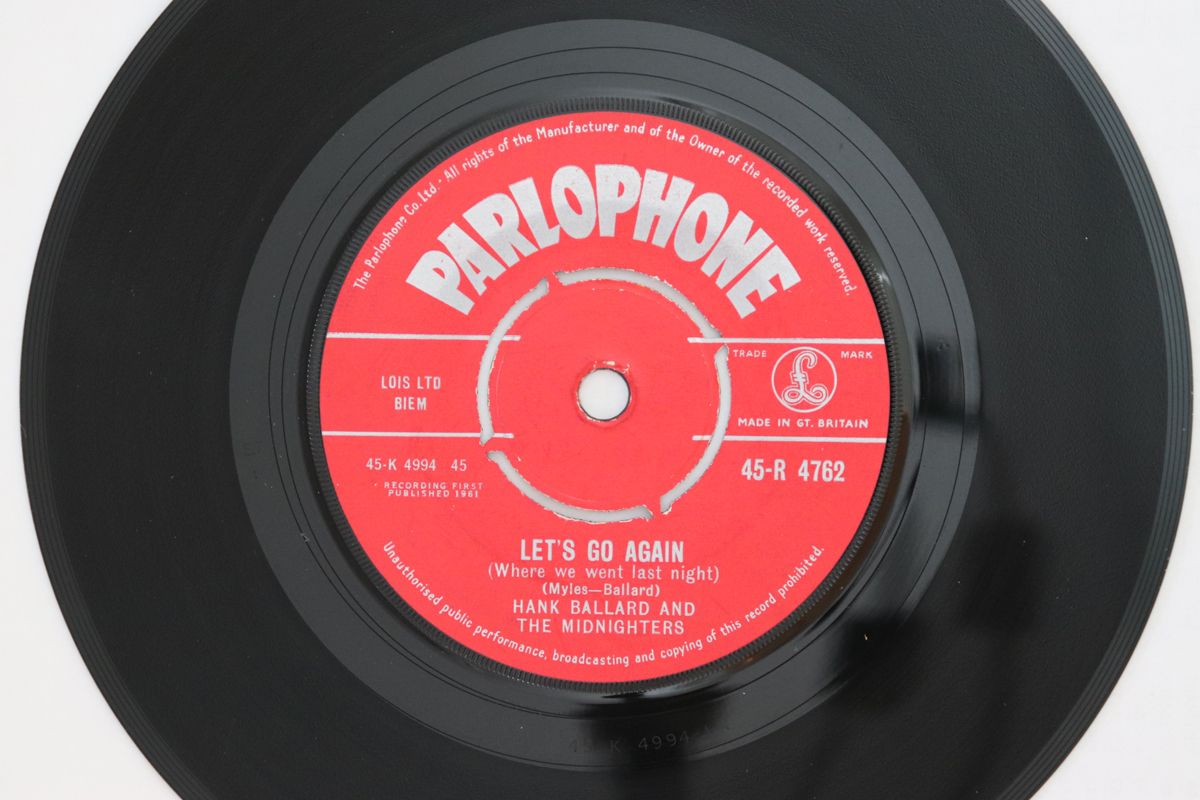 英7” Hank Ballard & The Midnighters Lets Go Again (Where We