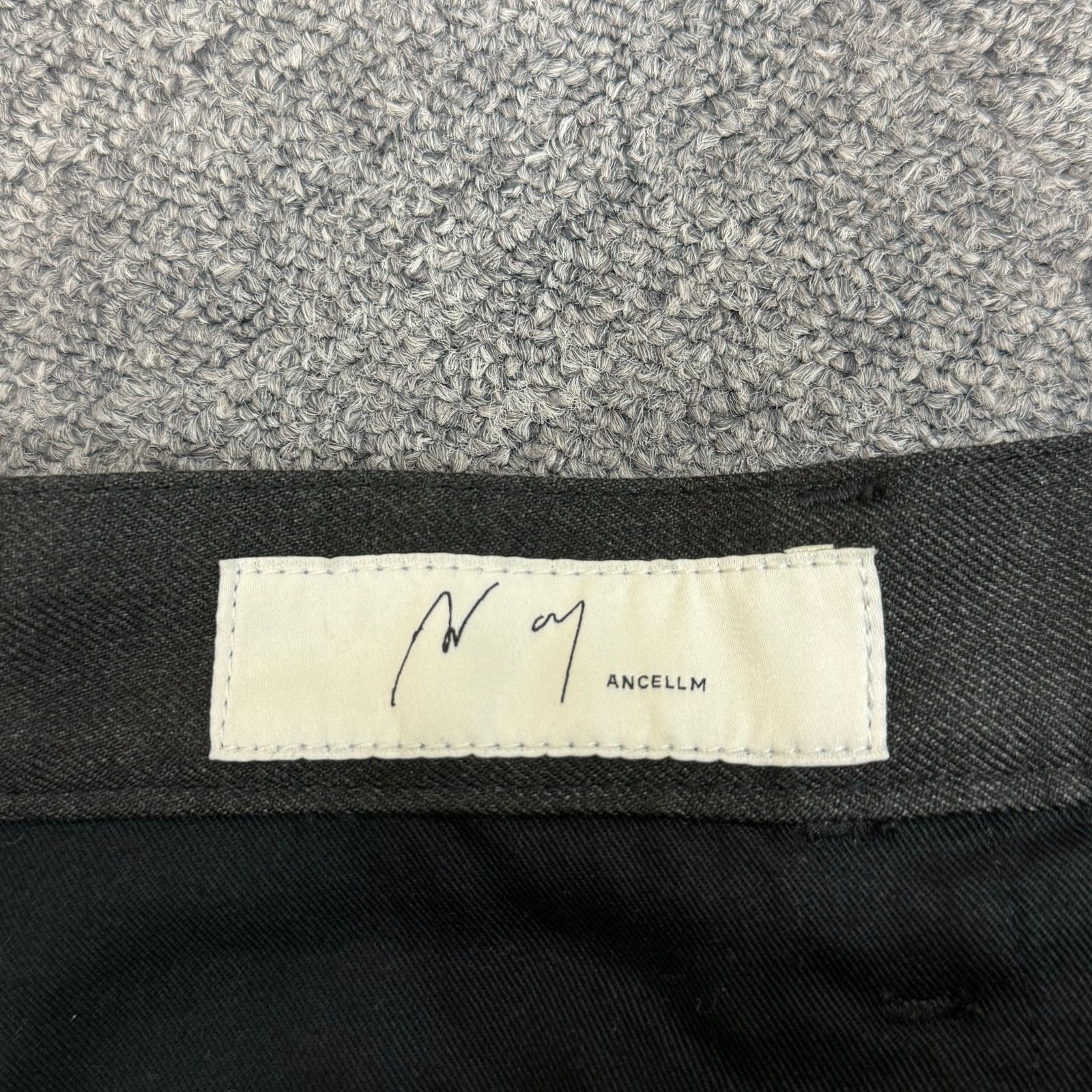 定価27500円 ANCELLM 23AW P/R STRAIGHT PANTS ストレートパンツ