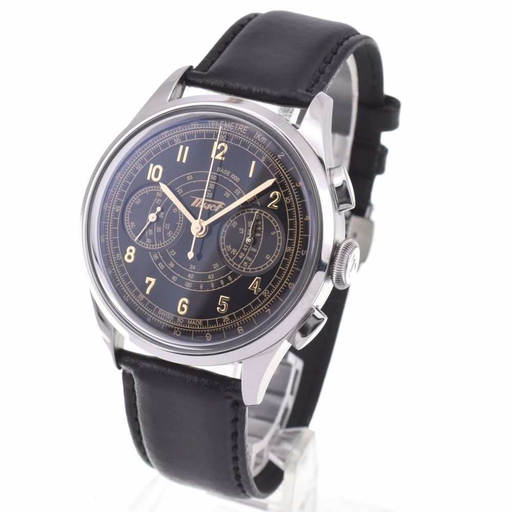 ティソ TISSOT T142.462.16.052.00 テレメーター 1938 クロノグラフ 自動巻き メンズ 内 き J 142698