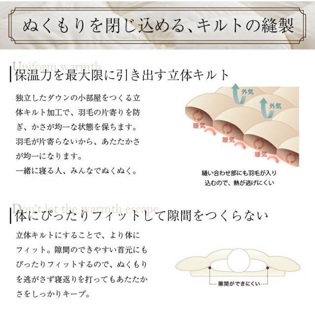 羽毛布団 キング 羽毛 布団 日本製 防ダニ 国産 国内洗浄 春用 秋用 