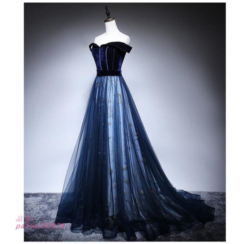 オフショルダー ロングドレス パーティードレス 結婚式ワンピース おしゃれ フォーマル 披露宴演奏会 成人式 卒業式 二次会 舞台衣装 カラードレス pai5a792978