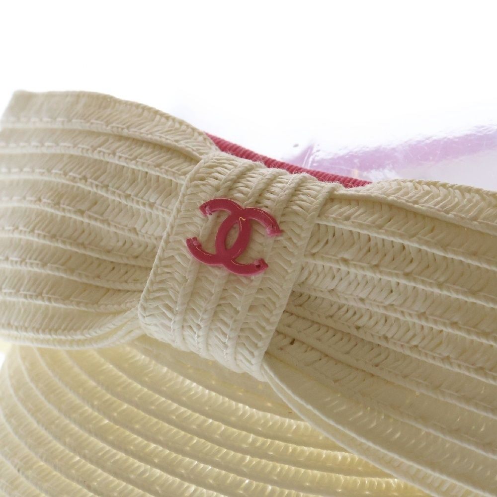CHANEL - 可愛いピンクのシャネルのサンバイザーの通販 by