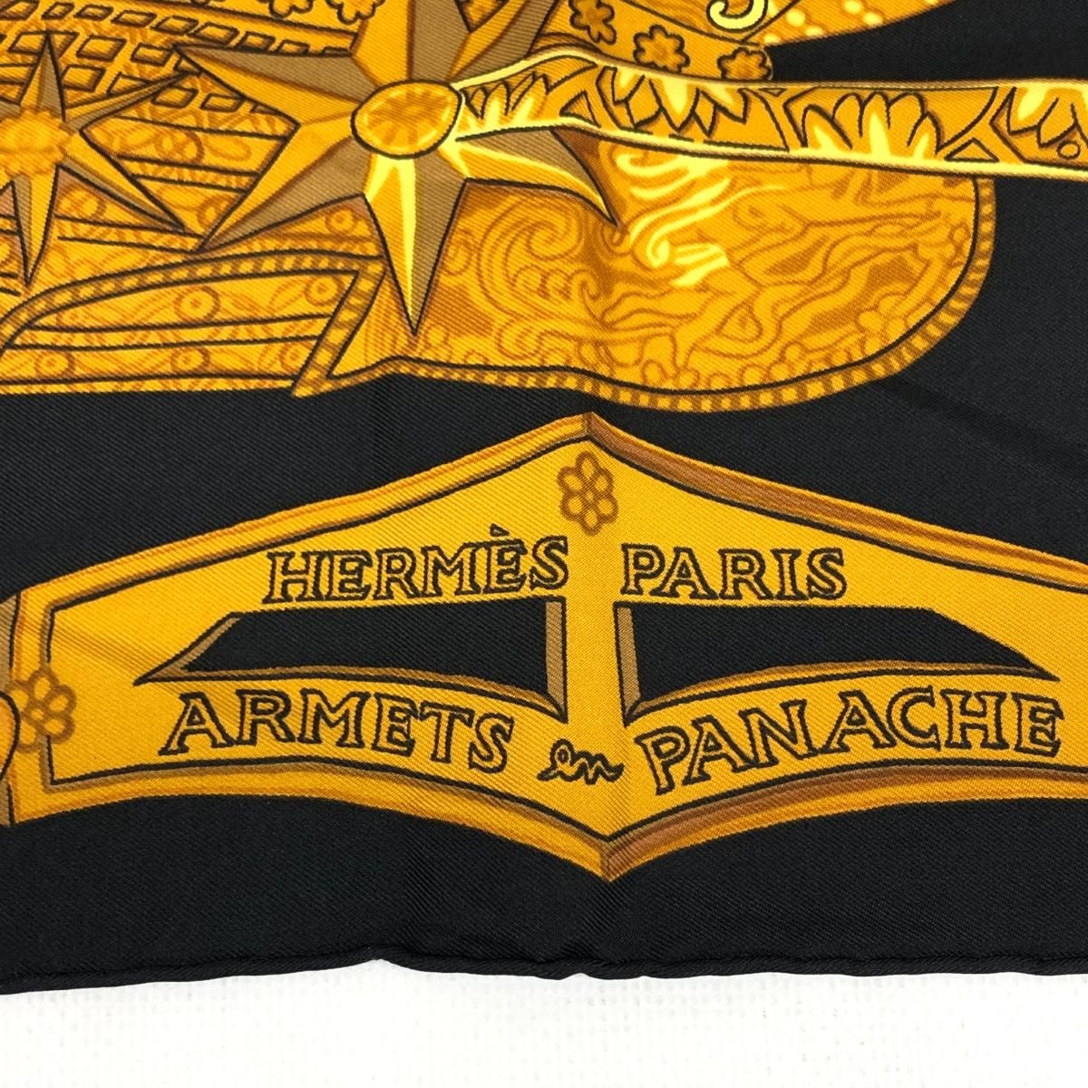 エルメス ARMETS en PANACHE 羽飾りの騎士兜 スカーフ シルク ginzaparis2_1-0118669