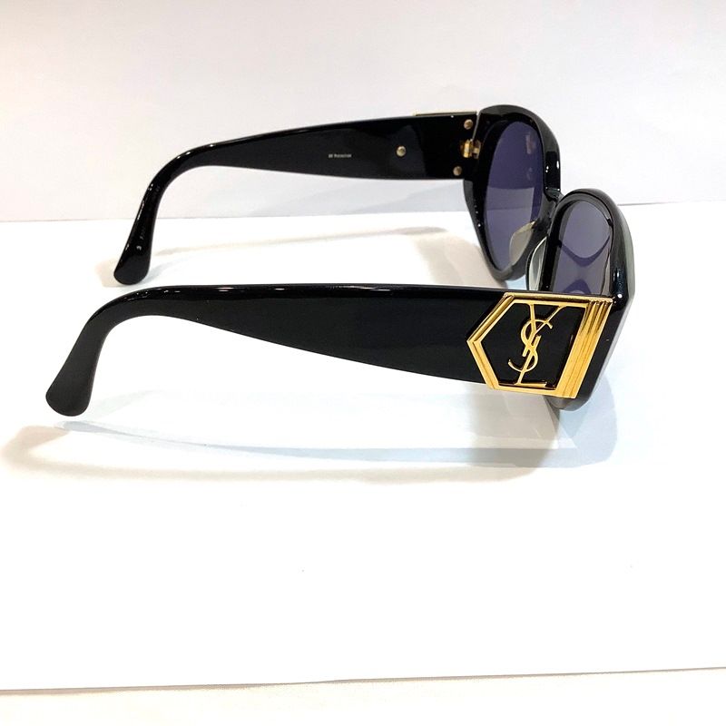 YVES SAINT LAURENT サングラス 31-6505 ブラック - メルカリ