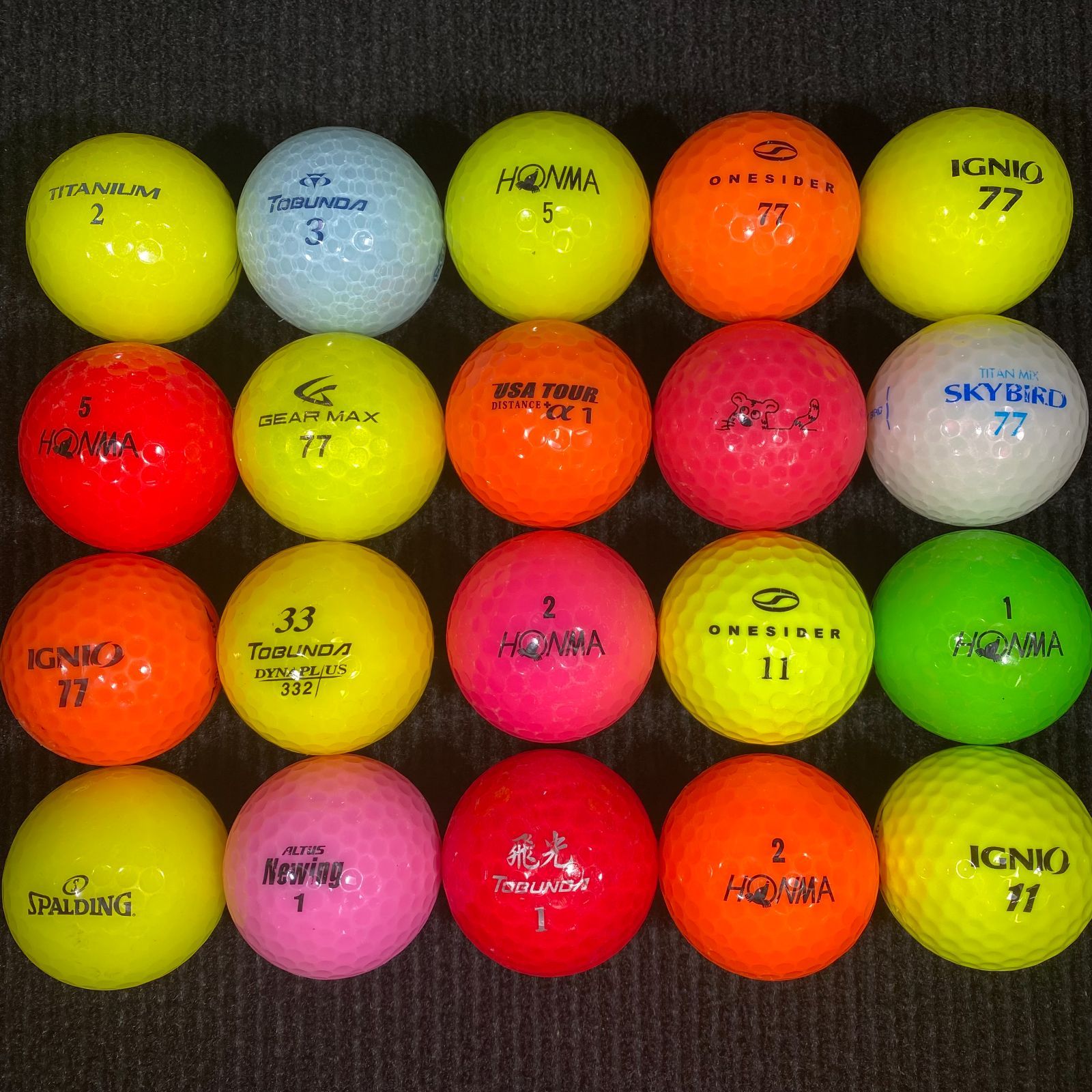 ロストボール カラーボール 20球セット ゴルフボール【美品】 - メルカリ