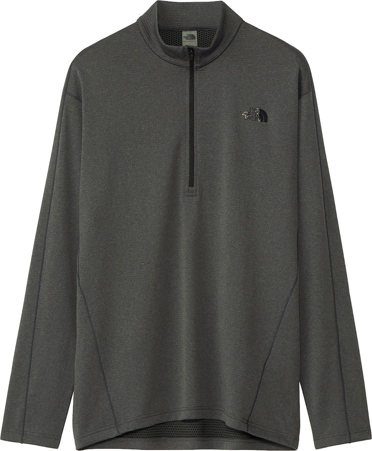 ザ ノース フェイス THE NORTH FACE アウトドア ロングスリーブキューディーミッドジップアップ メンズ 長袖シャツ トップス 吸汗速乾 抗菌防臭 登山 キャンプ ハイキング UV 紫外線カット 胸ポケット NT6251 ZC ミックスチャコール