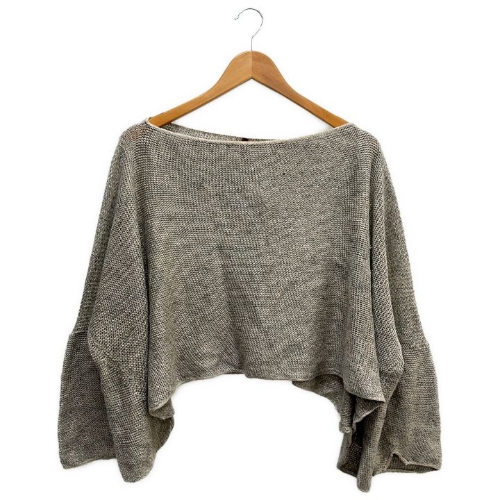 Daniela Gregis ダニエラグレジス リネンボートネックニット レディース ナチュラル