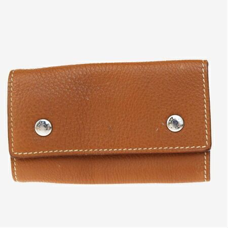 【エルメス】HERMES セリエ 4連キーケース レザー ブラウン 鍵入れ HERMES(エルメス) セリエ 4連 キーケース □L刻印キーケース
