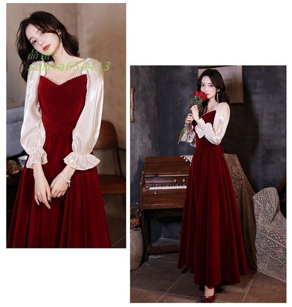 ブライズメイド ワンピース お呼ばれ 結婚式 パーティー ロング 二次会 ドレス 結婚式 ワンピース 発表会ウエディング 演奏会 花嫁 am4a654413