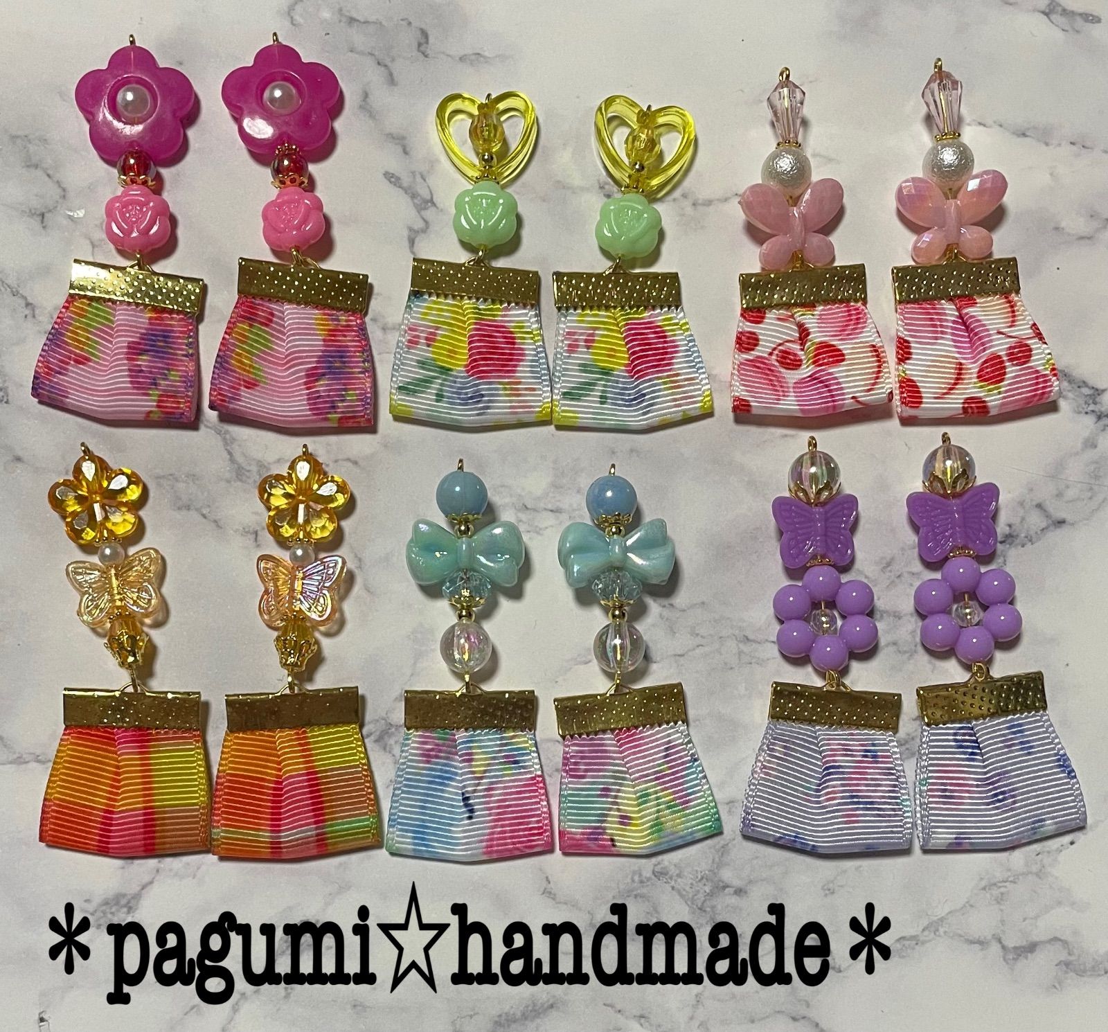 【SALE】タッセル付きアクセサリーパーツセット4 ハンドメイド パーツセット④