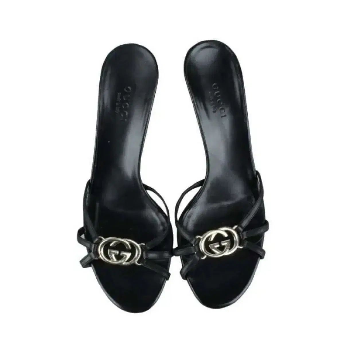 GUCCI(グッチ) 黒 GG サンダル ミュール 靴 ヒール 230 - メルカリ