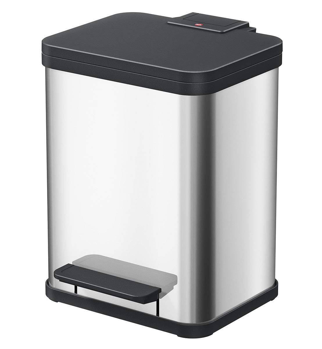 【人気商品】ステンレス (17L×1) ペダル式ゴミ箱 エコウーノ (ハイロ) 60099 Hailo