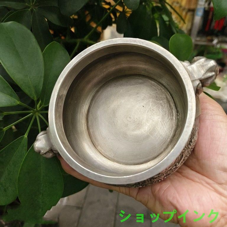 大象耳双龍戯珠香炉 茶道香炉 工芸品 美術品 置物 大象耳双龍戯珠香炉 茶道香炉 工芸品 美術品 置物 - メルカリ