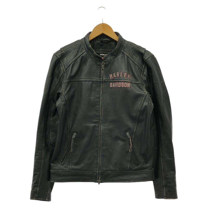 中古】Harley Davidson レザージャケット S ブラック ハーレー