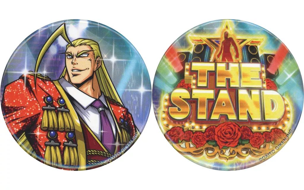 中古】バッジ・ビンズ 鏡慶志郎＆THE STAND保留 缶バッジセット