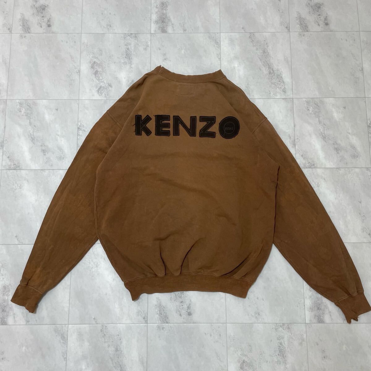 KENZO ケンゾー 北斎タグ スウェット sweat トレーナー バックフェルト
