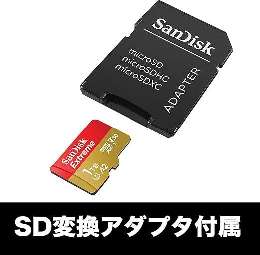 SanDisk microSDXCカード1TB 変換アダプタ付き Amazon.com: SanDisk Ultra microSD with SD Adapter - 1TB