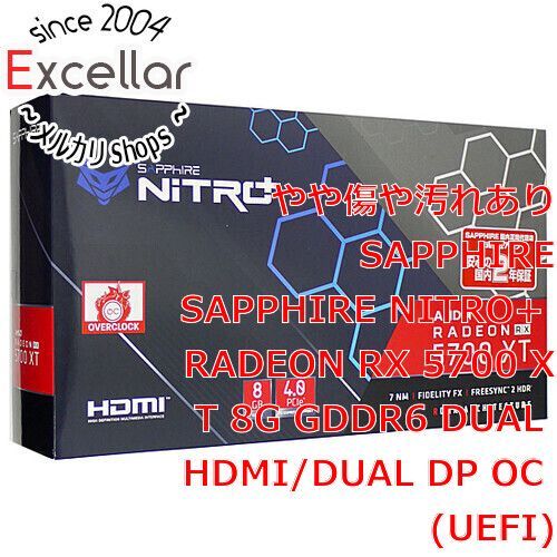 bn 5 SAPPHIRE製グラボ NITRO RADEON RX 5700 XT 8G GDDR6 DUAL HDMI DUAL DP OC UEFI 11293-03-40G 元箱あり