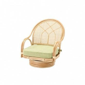 今枝商店 Romantic Rattan 籐回転座椅子 ミドルタイプ S365