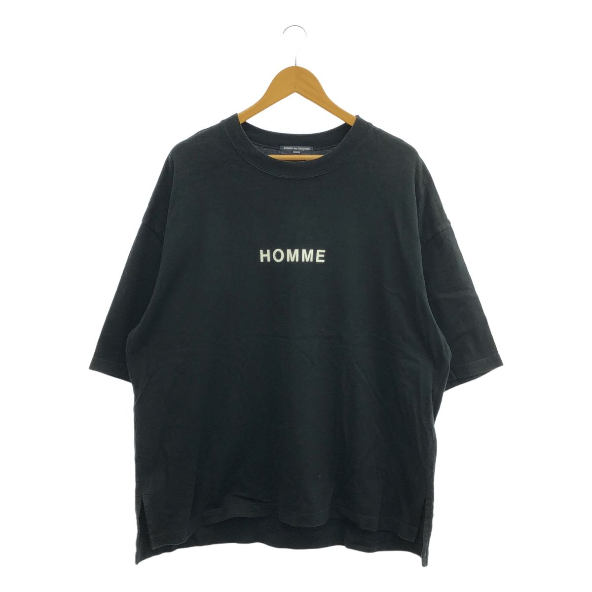 COMME des GARCONS HOMME | コムデギャルソンオム | 2021SS | ロゴプリント オーバーサイズ Tシャツ | L | ブラック | メンズ