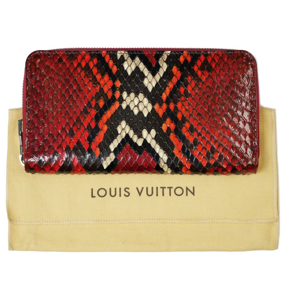 LOUIS VUITTON ジッピー・ウォレット 名東】ルイヴィトン ジッピーウォレット N92903 パイソン レザー