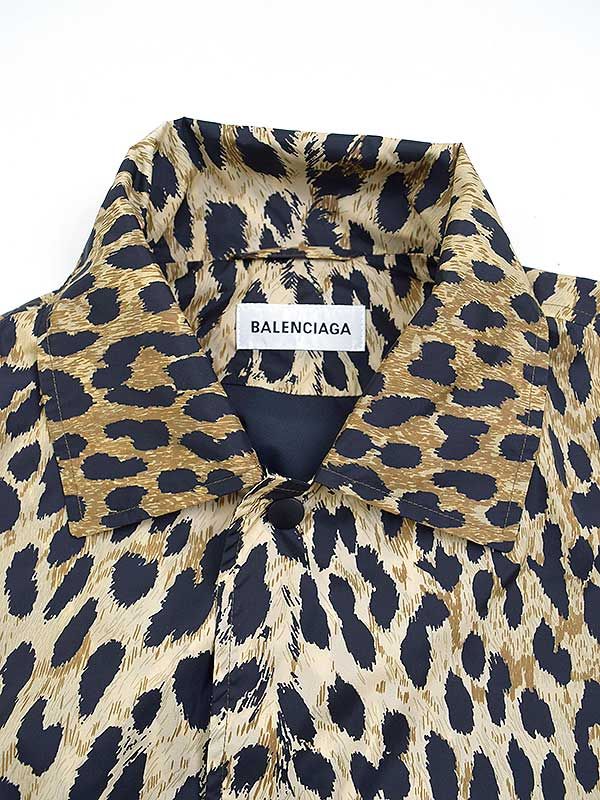 バレンシアガ　レオパード　ブルゾン BALENCIAGA バレンシアガ 20SS レオパードプリントナイロン