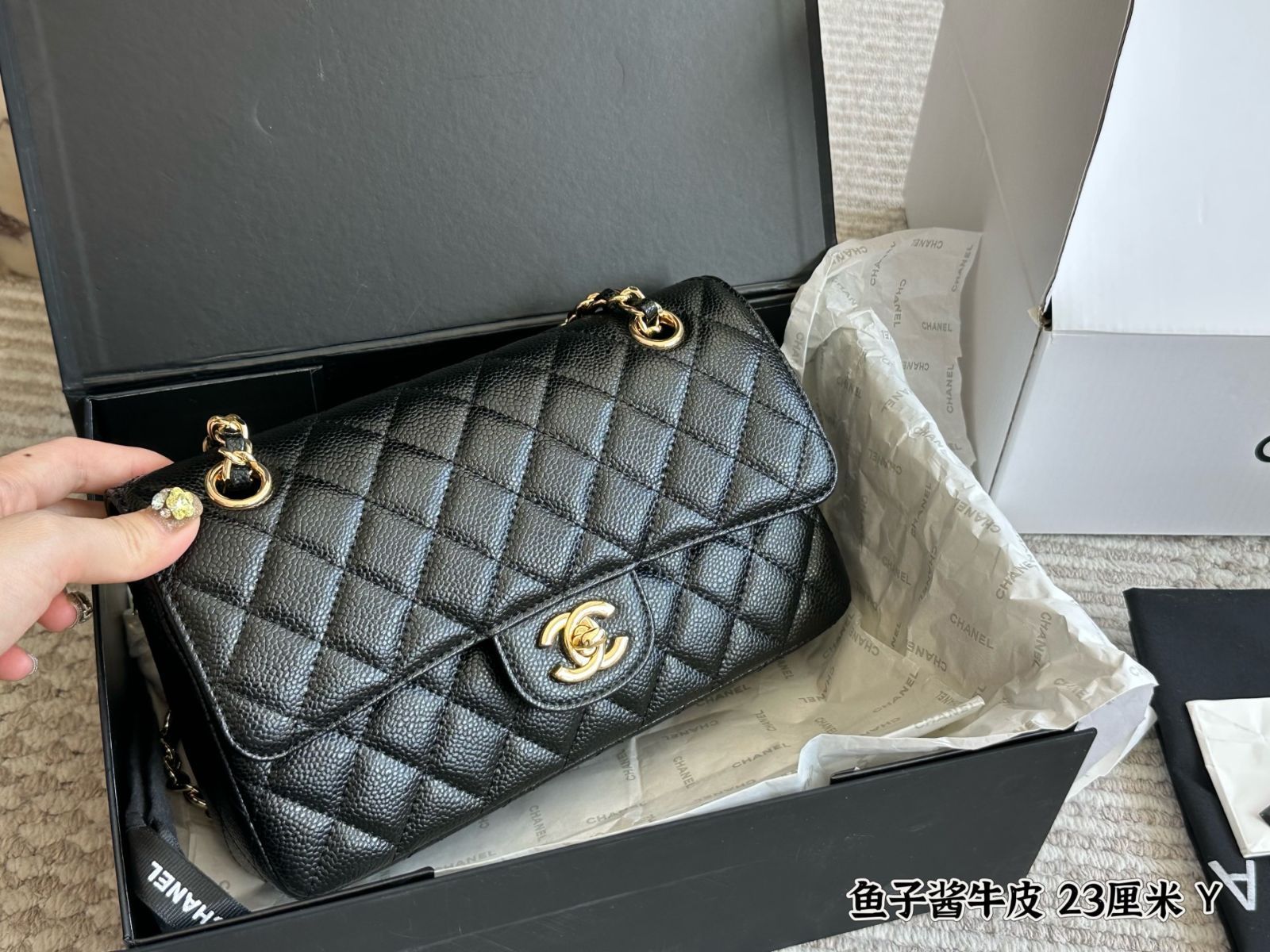 今日 Chanel CF Caviar Upgraded Version - シャネル CF カビア アップグレードバージョン-WTO輸入3 DECORATOM_COM_BR