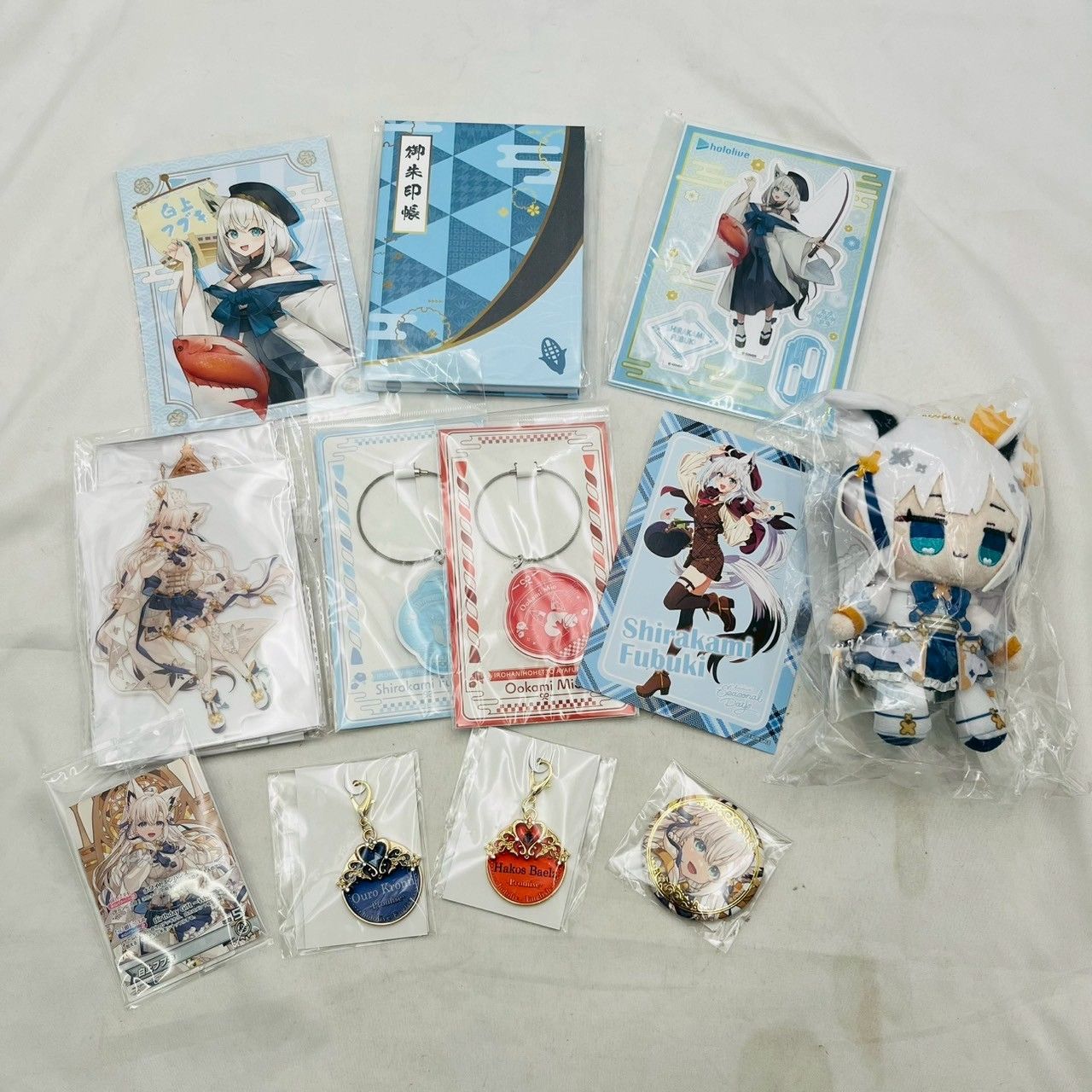 MASHIRO おおかみくん　3体セット オオカミぬいぐるみ 狼 白 キュート販売 CUTE シンリンオオカミ