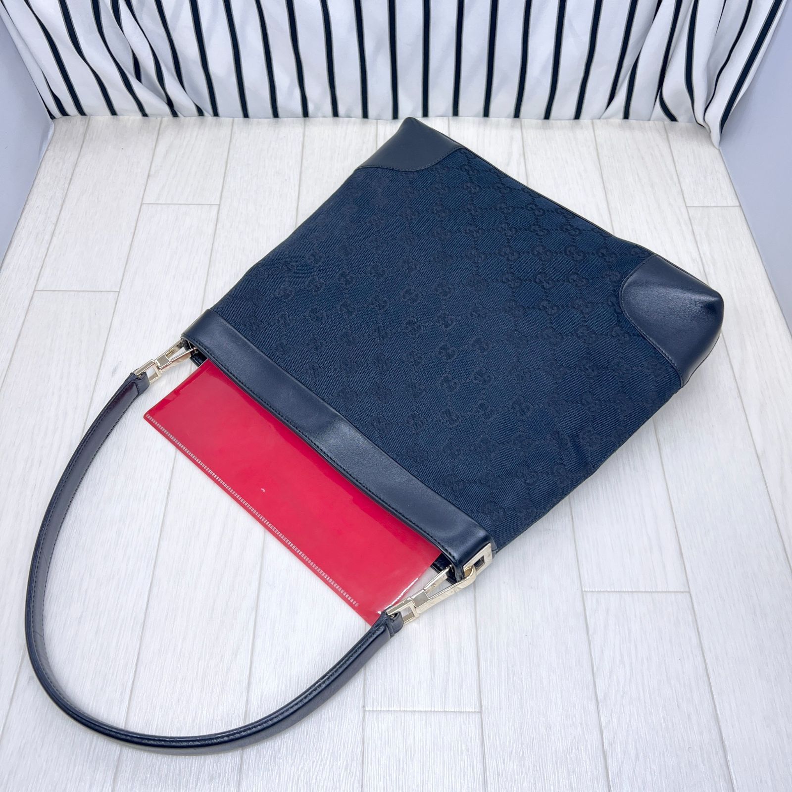 美品】GUCCI×グッチ GG柄A4収納可能ショルダーバッグ 美品】GUCCI×グッチ GG柄A4収納可能ショルダーバッグ