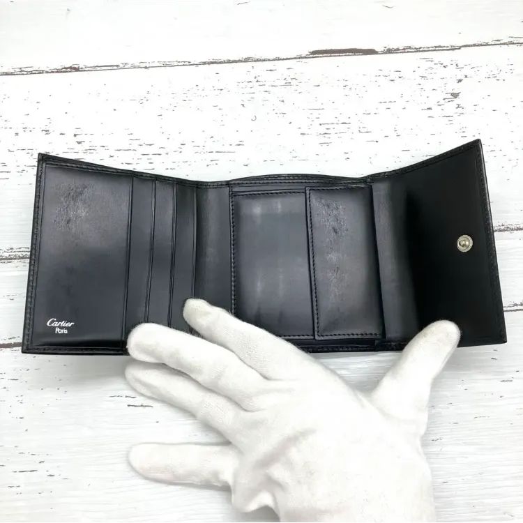 外観美品❣️Cartier カルティエ パンテール三つ折り財布
