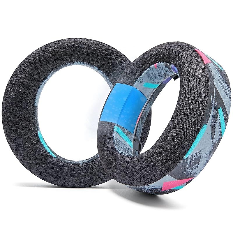 WC Freeze PS5 V2 - Sony PS5 Pulse 3D ヘッドフォンと互換性のある冷却ジェル イヤーパッド (Wicked Cushions 製) |壮大なゲーム向けに耳の開口部、厚さ、快適性、遮音性を向上 | 90年代のブラック