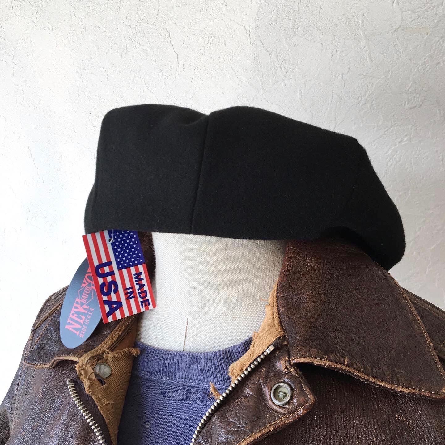 新品 Newyork Hat Wool Newsboy Cap Black ニューヨークハット ウール ニュースボーイキャップ キャスケット 帽子 US-XL (61cm)