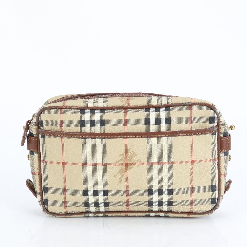 極美品 Burberry セカンドバッグ ノバチェック シャドーホース 【公式
