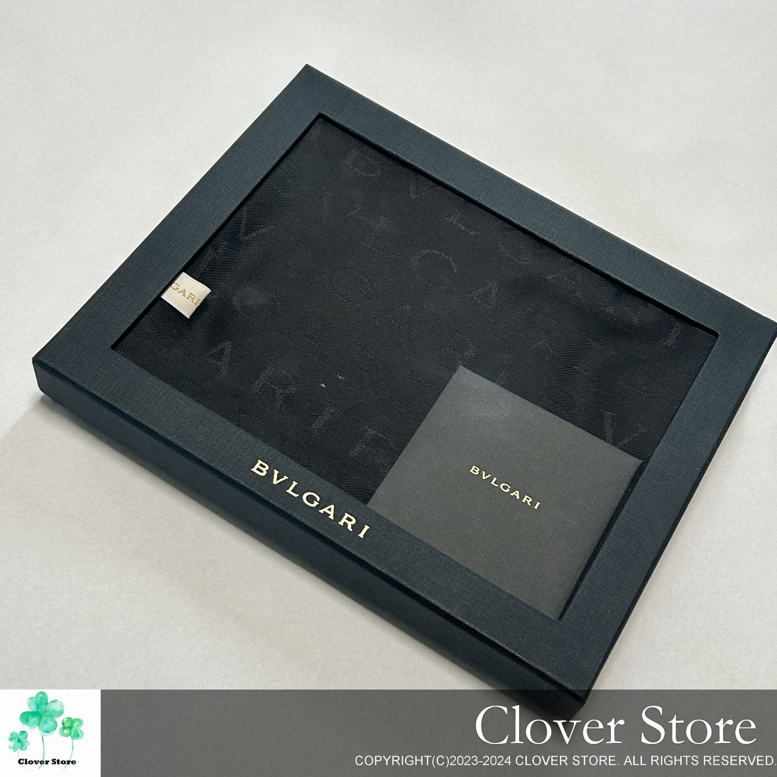 ブルガリ　Bvlgari　ストール　ショール　ロゴマニア　ブラック Nランク】 BVLGARI ブルガリ ロゴマニア ストール ブラック