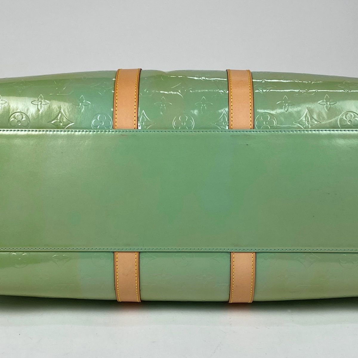 ジャンク品ルイヴィトン ボストンバックヴェルニベビーブルー