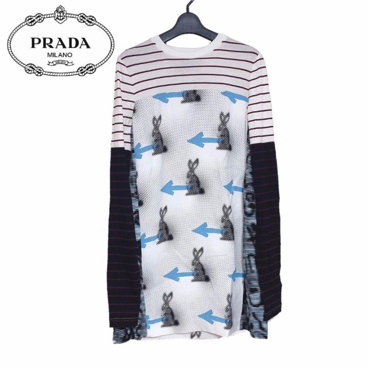 新品】確実正規品 PRADA プラダ キャディビスコース ドレス ワンピース 