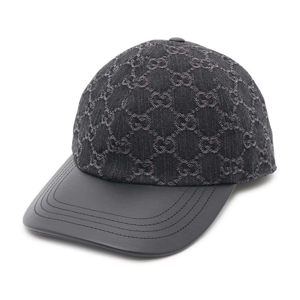 グッチ 帽子 GGキャップ コットン サイズM 777248 GUCCI 黒