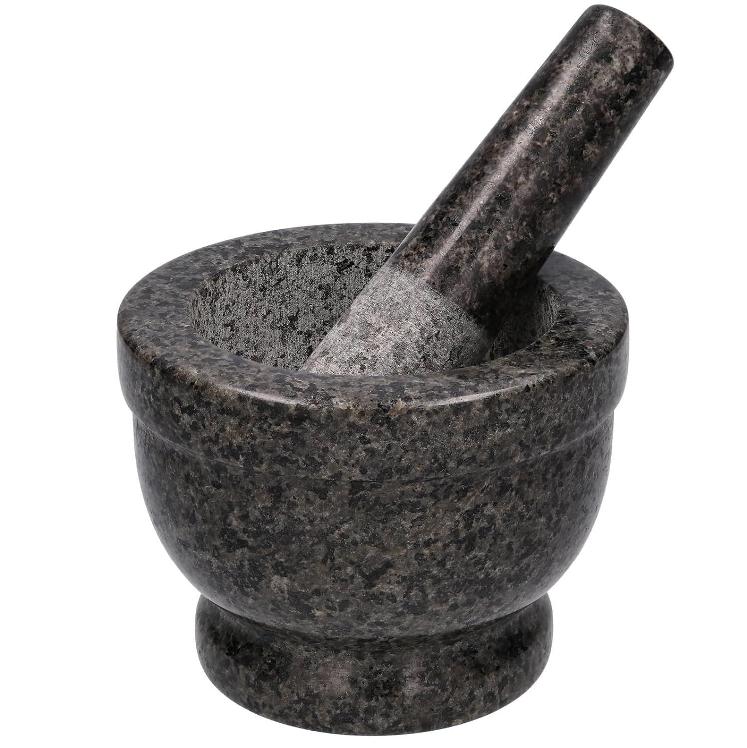 Kakoe Kitchen - すり鉢 すりこぎ棒 セット - Granite Mortar and Pestle Set - 天然石 花崗岩 石臼  乳鉢 乳棒 ミニ グラインダー クロックヒン スパイス すり鉢 (KG09) - メルカリ