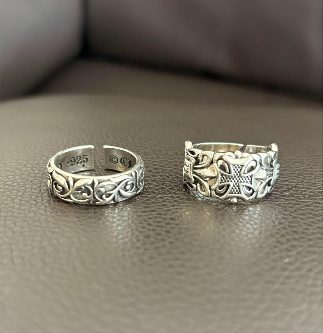 ヴィンテージ VINTAGE メキシカンジュエリー リング シルバーアクセサリー シルバー 2点セット リング クロス メキシカン ヴィンテージ r7r52